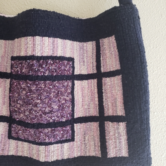 Handmade Felted and Beaded Purse - Picture 2 of 4